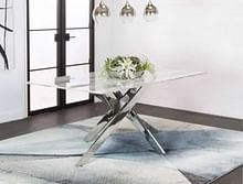 Aldo Marble Glass Dining Table
